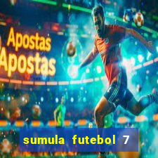 sumula futebol 7 society excel